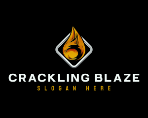 Fire Flame Heat logo design