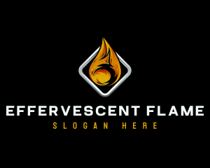 Fire Flame Heat logo design