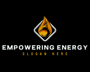 Fire Flame Heat logo design