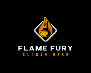 Fire Flame Heat logo design