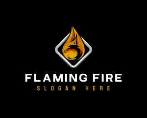 Fire Flame Heat logo design