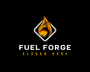 Fire Flame Heat logo design