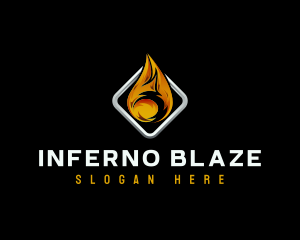 Fire Flame Heat logo design