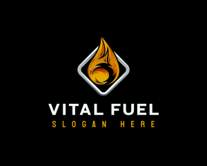 Fire Flame Heat logo design