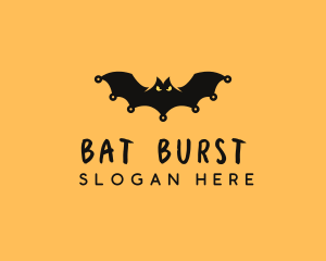 Spooky Halloween Bat logo