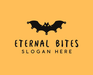 Spooky Halloween Bat logo
