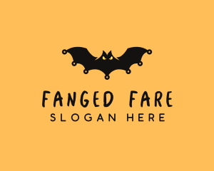 Spooky Halloween Bat logo