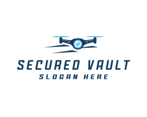 Propeller Drone Surveillance logo design