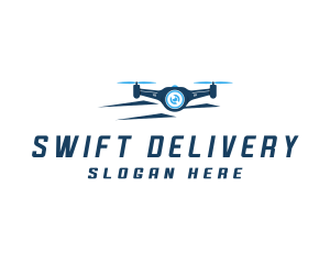 Propeller Drone Surveillance logo design