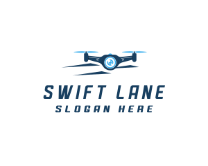 Propeller Drone Surveillance logo design