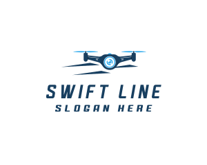 Propeller Drone Surveillance logo design