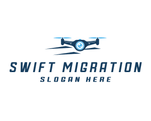 Propeller Drone Surveillance logo design