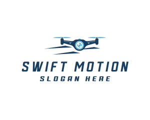 Propeller Drone Surveillance logo design