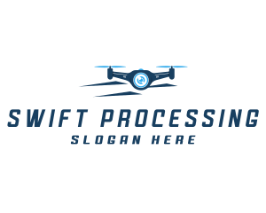 Propeller Drone Surveillance logo design