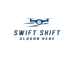 Propeller Drone Surveillance logo design