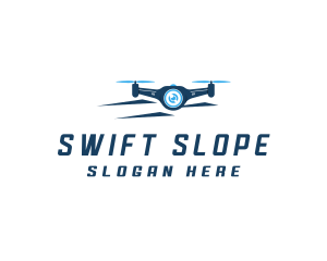 Propeller Drone Surveillance logo design