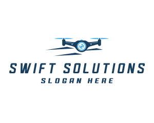 Propeller Drone Surveillance logo design