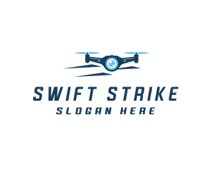 Propeller Drone Surveillance logo design