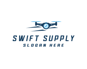 Propeller Drone Surveillance logo design