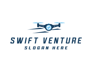 Propeller Drone Surveillance logo design