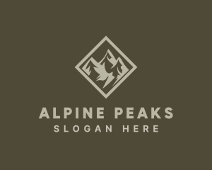 Mountain Peak Scenery logo design