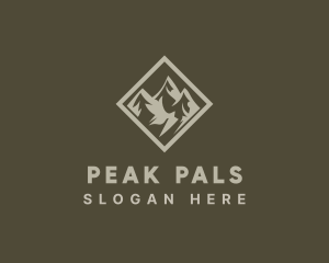 Mountain Peak Scenery logo design