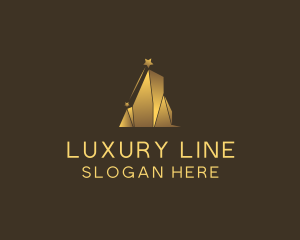 Luxury Gold Building logo design