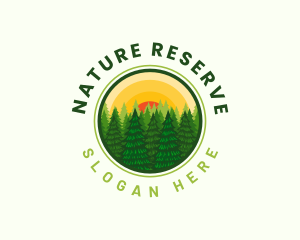 Sunset Pine Tree Outdoor logo