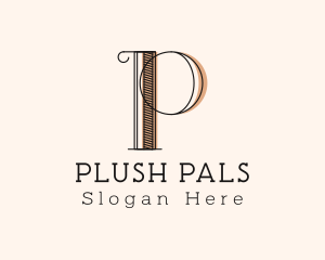 Letter P Fancy Boutique  logo design