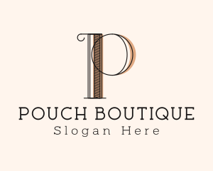 Letter P Fancy Boutique  logo design