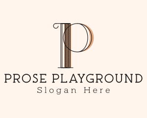 Letter P Fancy Boutique  logo design