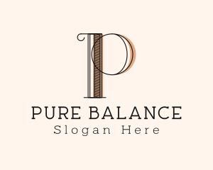 Letter P Fancy Boutique  logo design