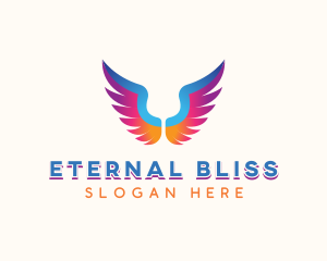 Religious Angel Wings logo