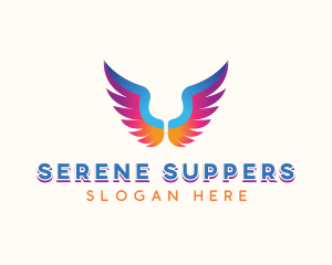 Religious Angel Wings logo