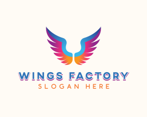 Religious Angel Wings logo