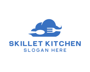 Cloud Cutlery Restaurant logo design