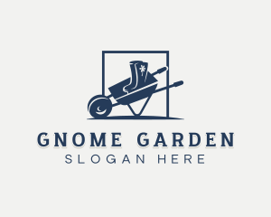 Wheelbarrow Landscaping Garden logo design