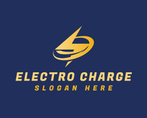 Electric Orbit Thunderbolt logo design