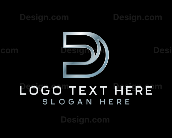 Industrial Tech Website Letter D Logo