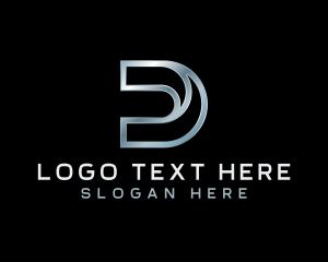 Industrial Tech Website Letter D logo