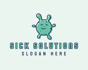 Virus Infection Microbe logo design