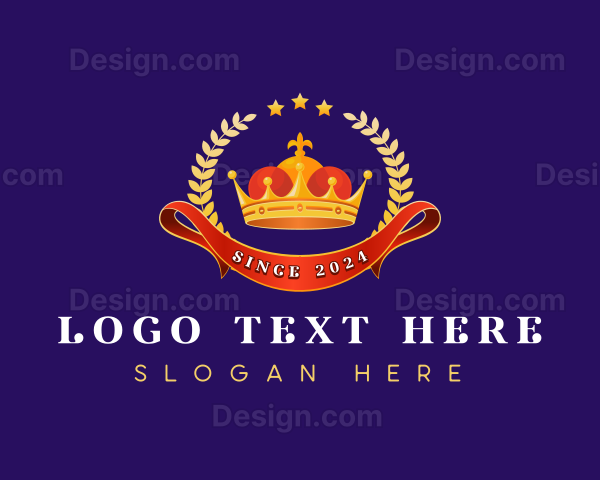 Luxury Wreath Crown Logo