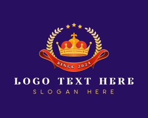 Luxury Wreath Crown logo