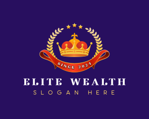 Luxury Wreath Crown logo design