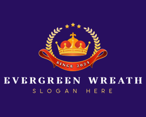 Luxury Wreath Crown logo design