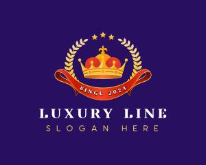 Luxury Wreath Crown logo design