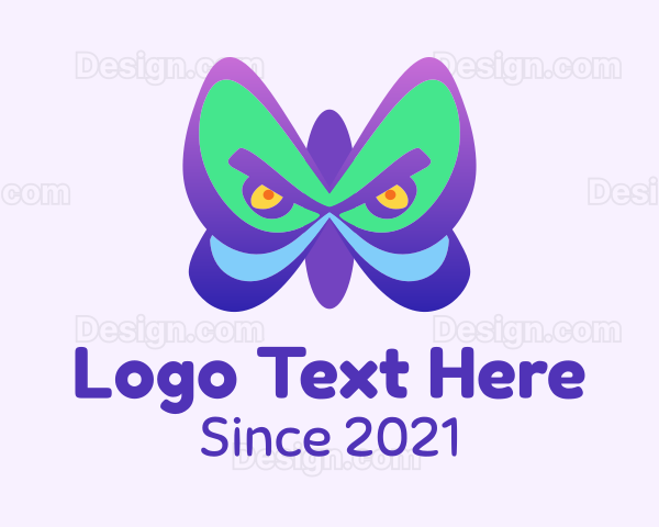 Angry Butterfly Wings Logo