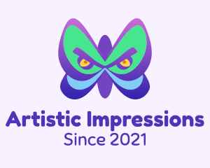 Angry Butterfly Wings logo design