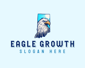 Indiana Bald Eagle logo design