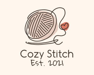 Crochet Heart Yarn logo design